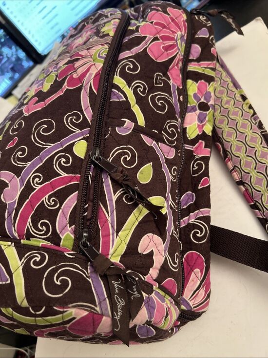 Vera Bradley Campus Tech Backpack Winter Berry EUC